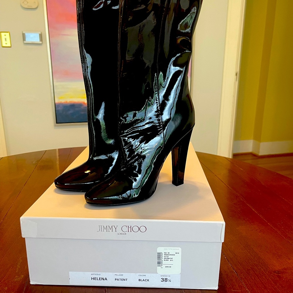 Jimmy Choo Patent Leather Boots